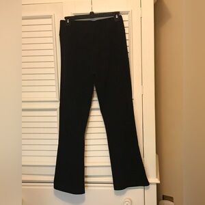 Black cool weather heavy knit yoga panta
